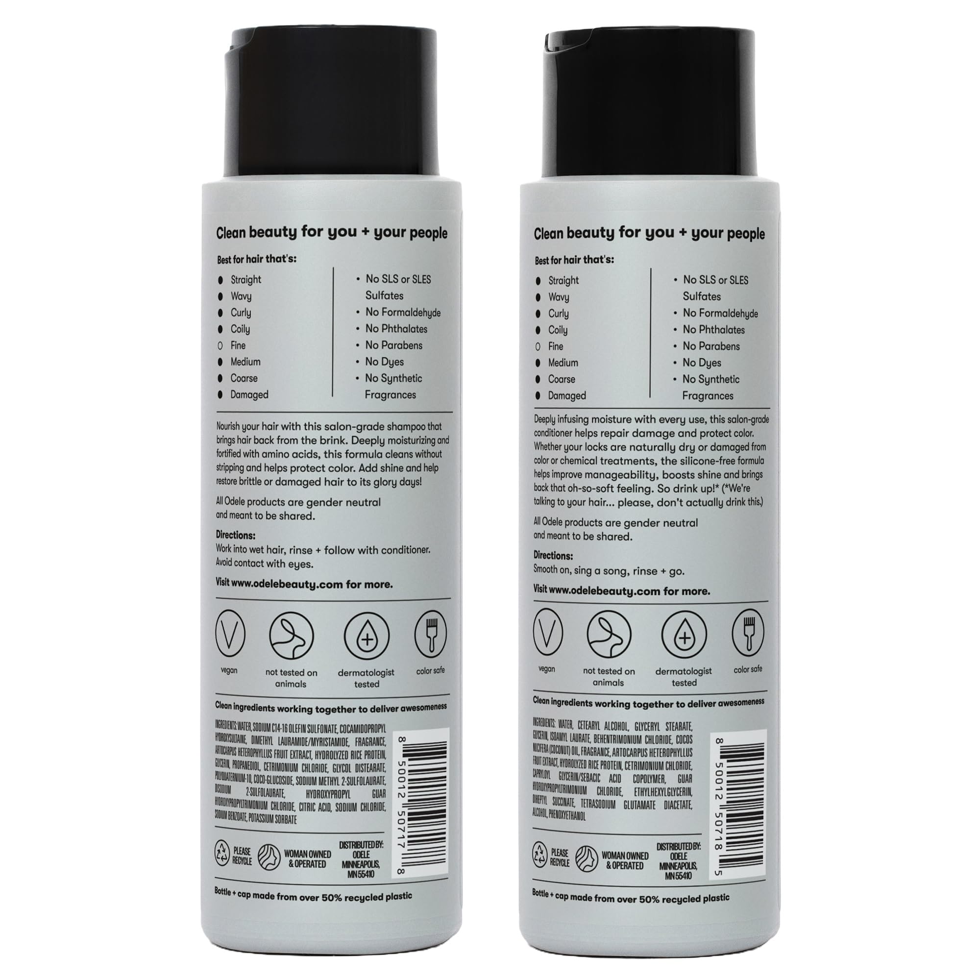Odele productos premiados, aptos para cabello medio o grueso.
