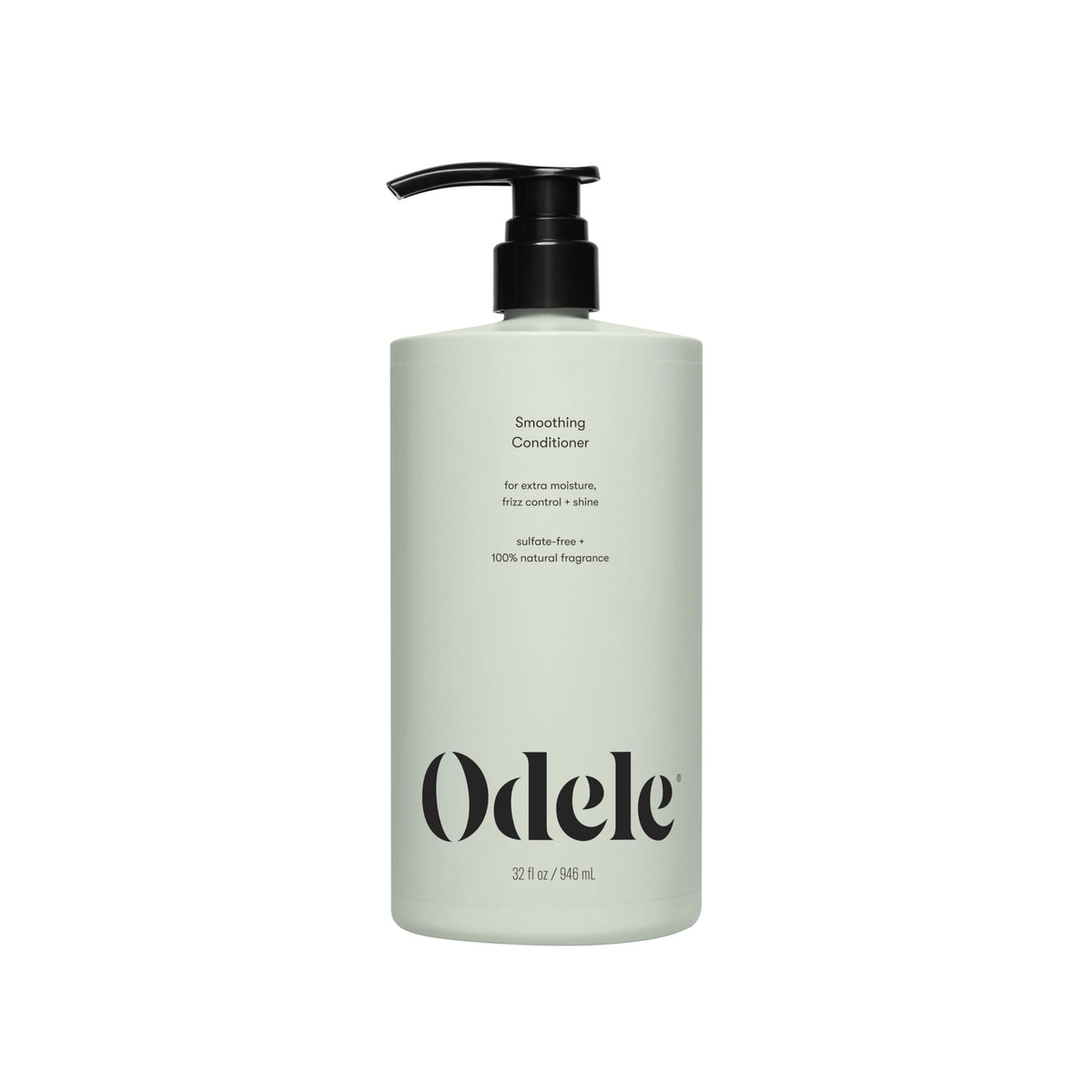 Odele Smoothing Conditioner bottle demonstrating frizz control and moisture