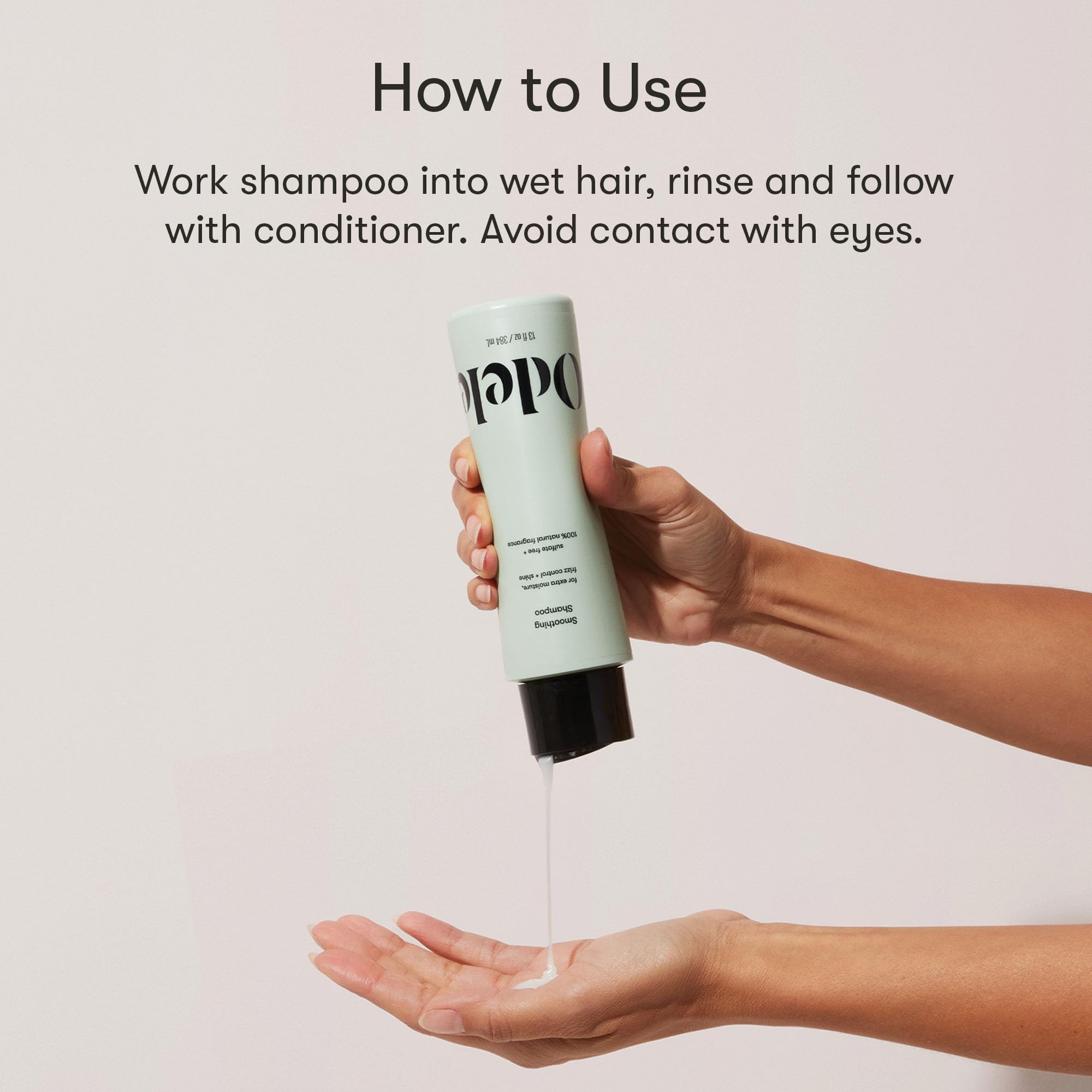 Odele Smoothing Shampoo highlights amaranth for shine and frizz control