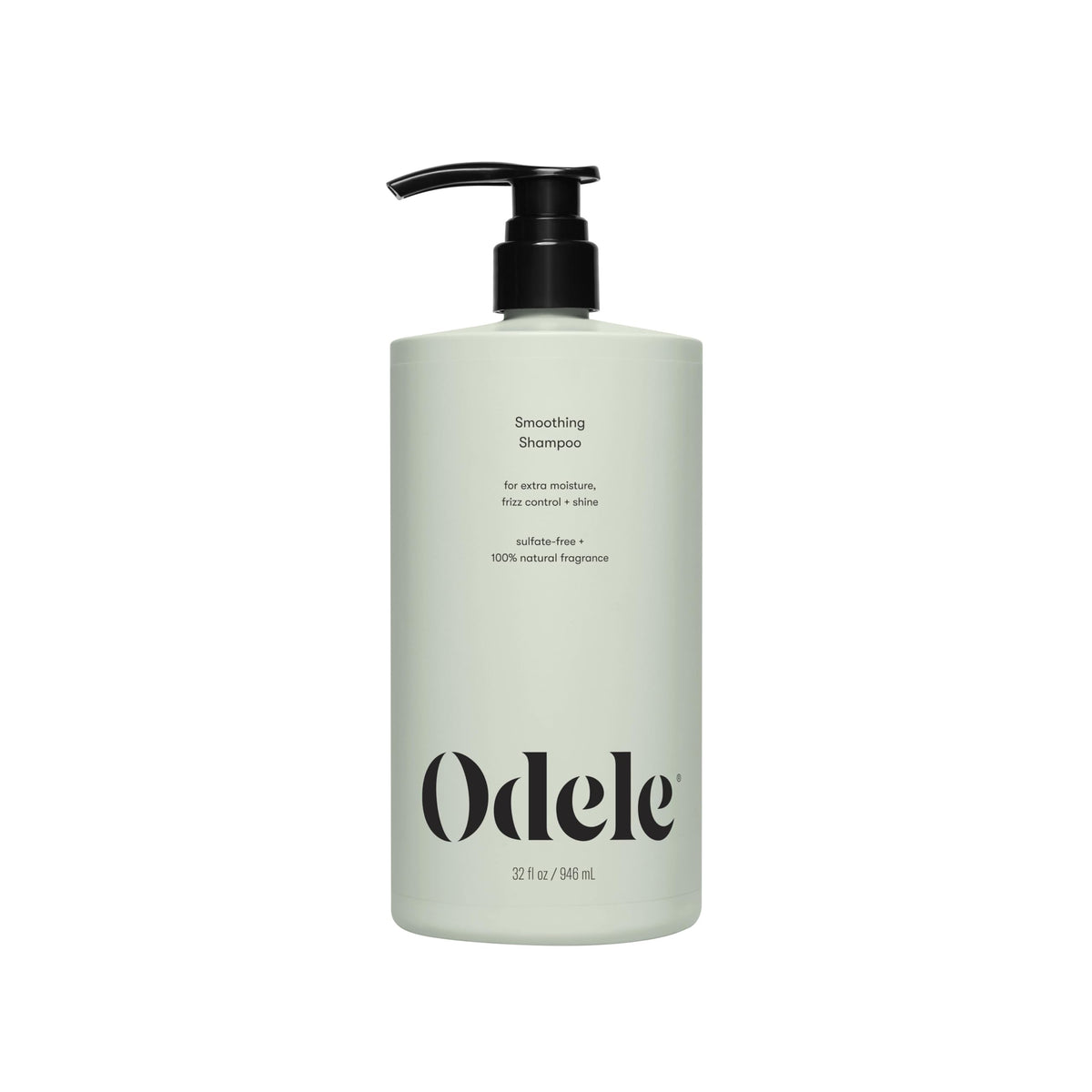 Odele Smoothing Shampoo bottle showing moisture and frizz control