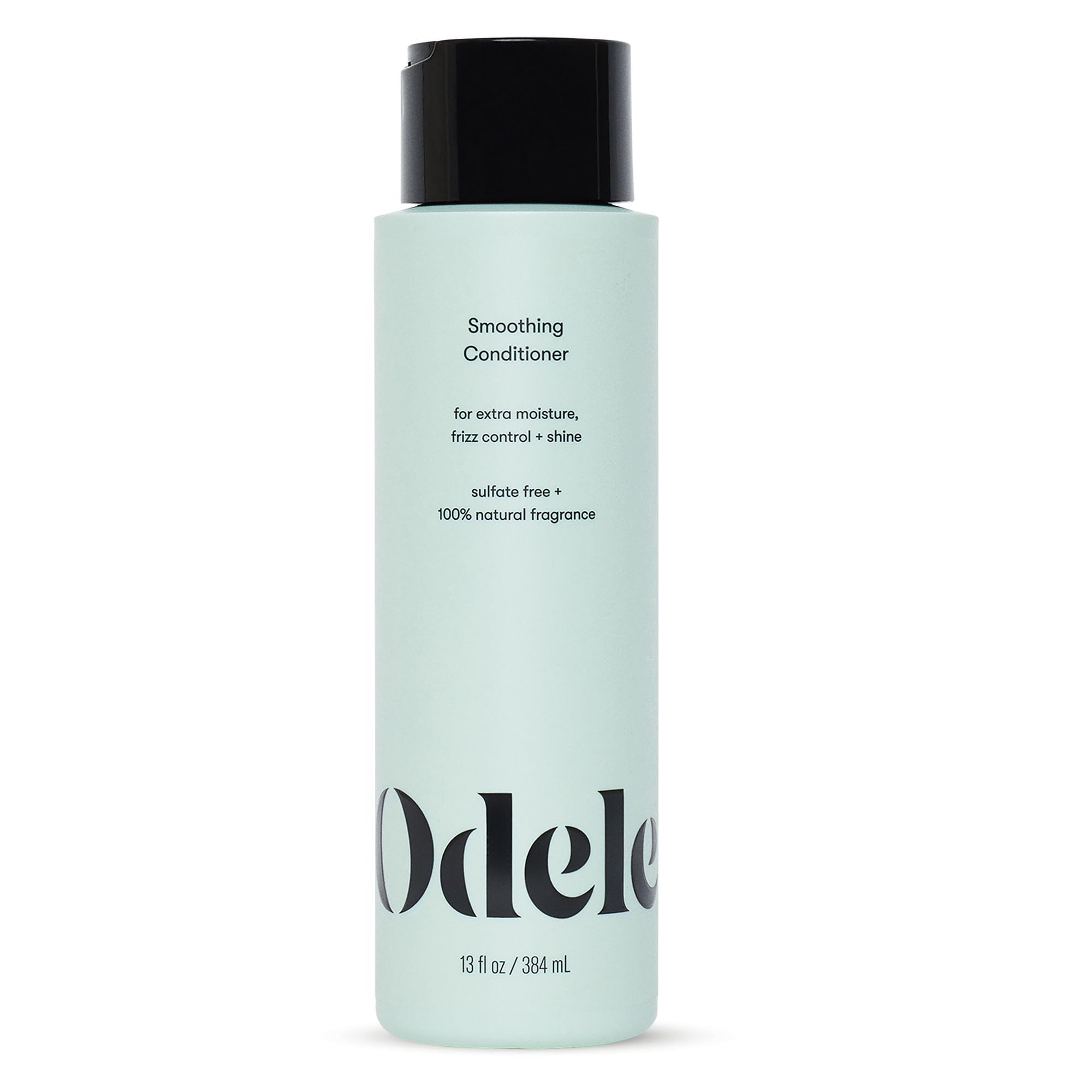 Odele Acondicionador Suavizante sin sulfatos, botella vertiendo para hidratación suave y control del frizz.