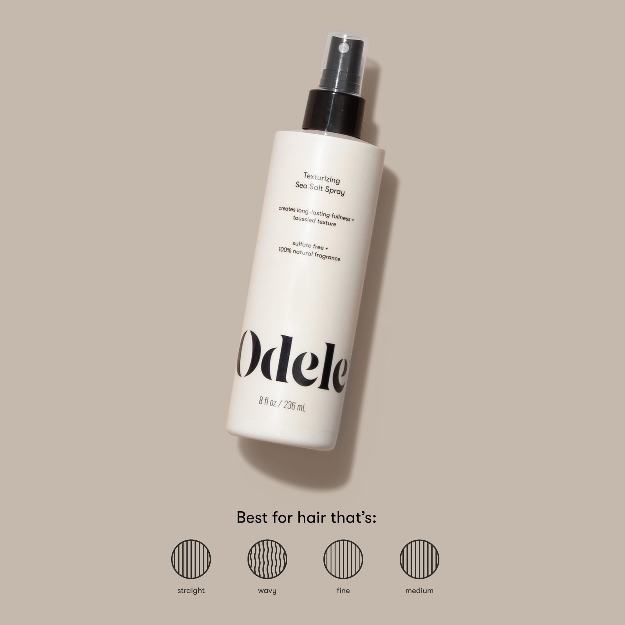 Odele texturizante realza cabello liso a ondulado con textura natural