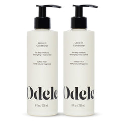 Odele vegan leave-in conditioner bottle delivering frizz control and lightweight shine.