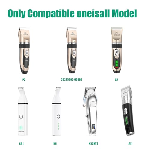 Odinxixi USB 5V 2A adapter provides fast charging for grooming sessions.