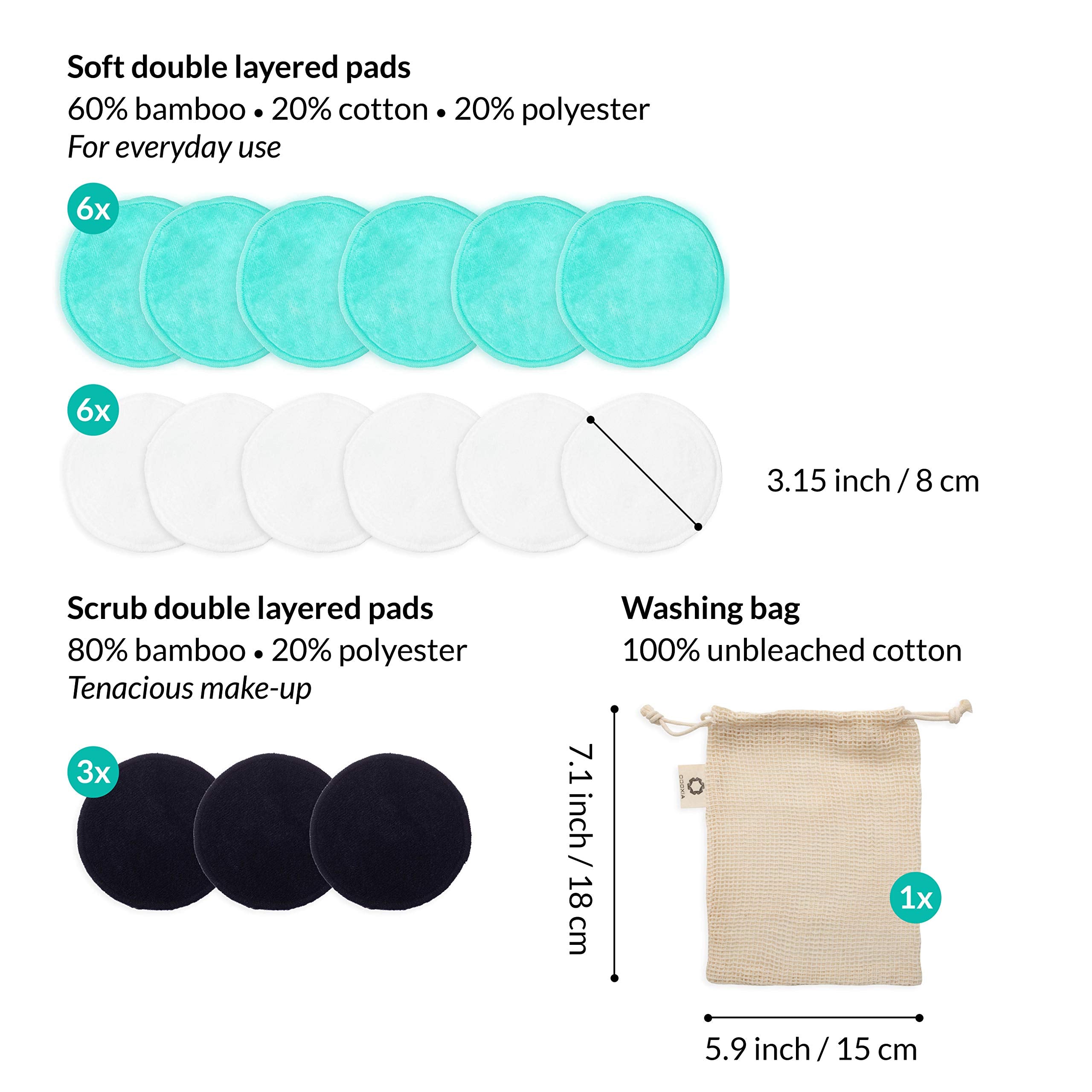 ODOXIA soft pads for delicate eye-area cleansing