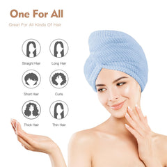 OEAGO hair towel displayed as soft, lightweight for comfortable use