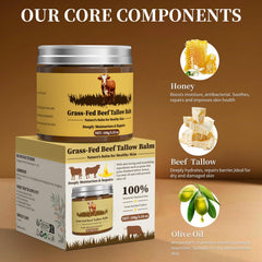 Oebitor whipped beef tallow texture demonstrates a light, non-greasy application.