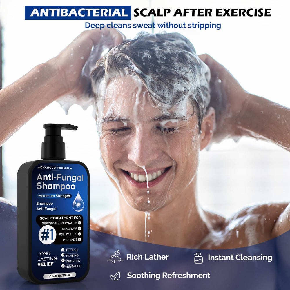 Oely antifungal shampoo foam shows cleansing action for dandruff control and fresh scalp feel