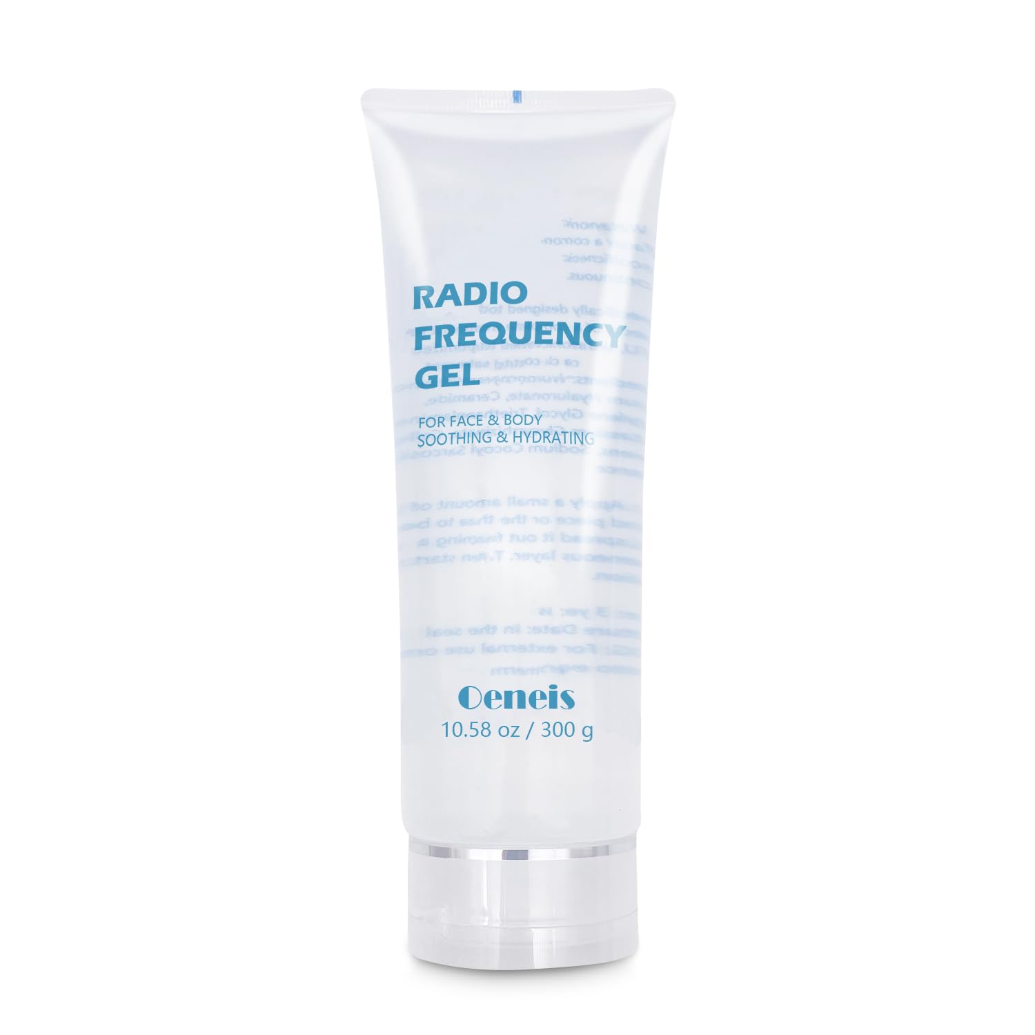 Oeneis RF gel for face prep, hydrating for smoother microcurrent sessions.
