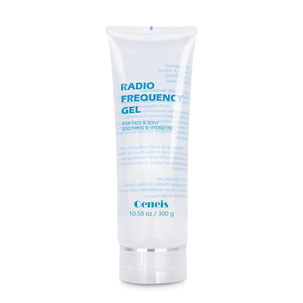 Oeneis RF gel for face prep, hydrating for smoother microcurrent sessions.