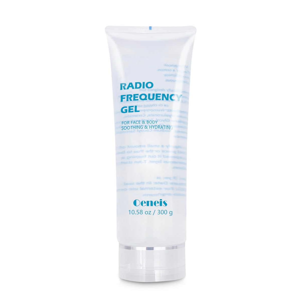 Oeneis RF gel for face prep, hydrating for smoother microcurrent sessions.