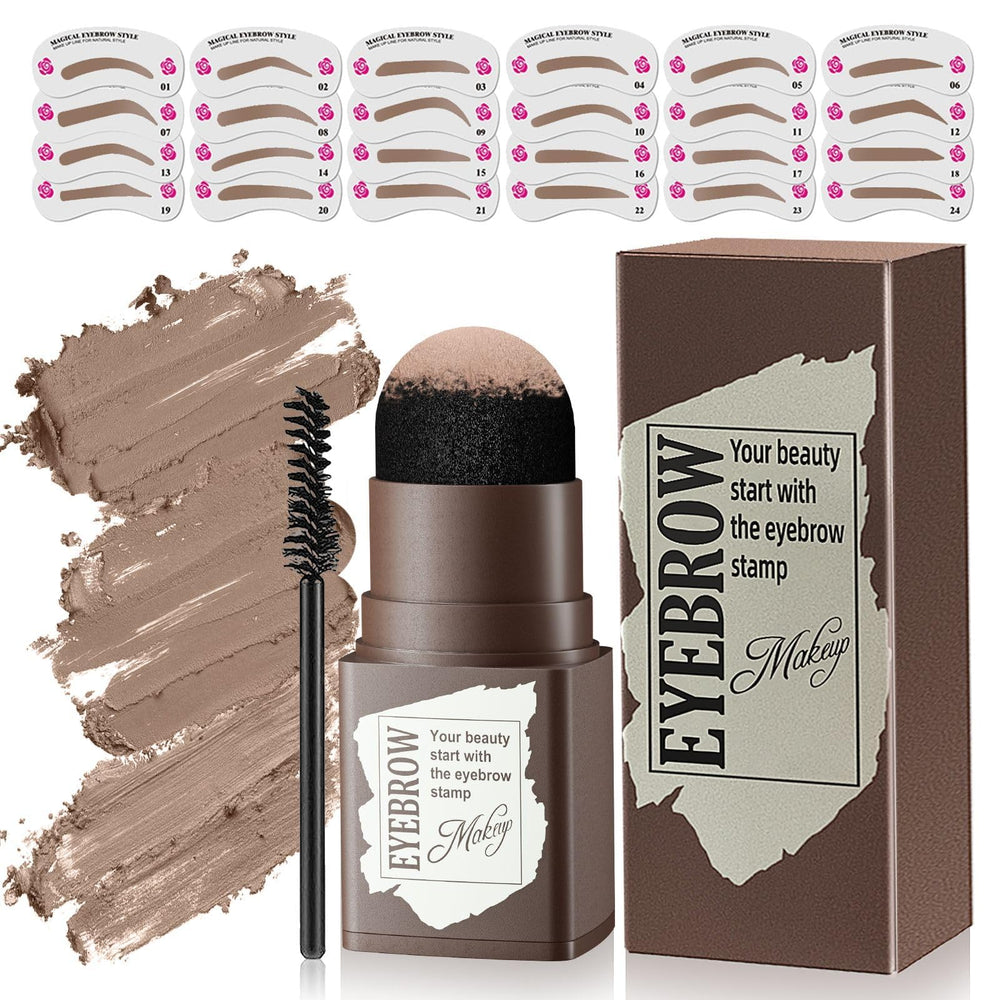 OETUIOW eyebrow stencil kit with 24 styles for precise brow shaping