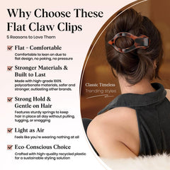 Oeusnael amber flat clip classic color with comfortable grip.