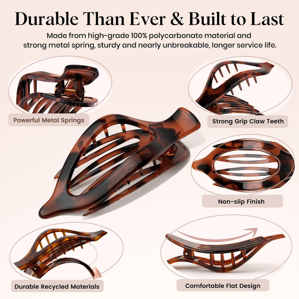 Oeusnael hollow concave design clip highlights ergonomic lay-flat feel.