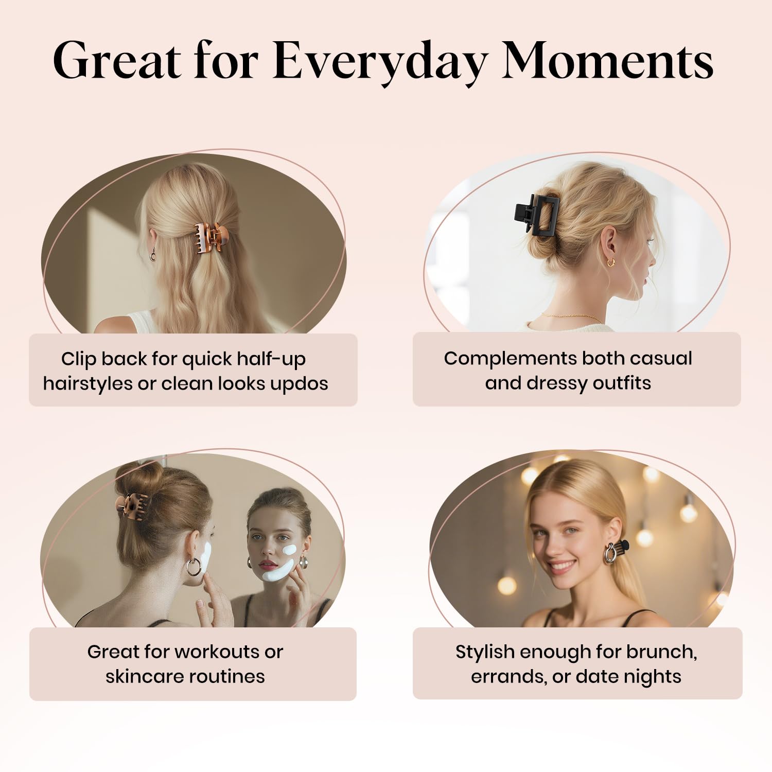 Oeusnael lightweight clip adds subtle shine to outfits