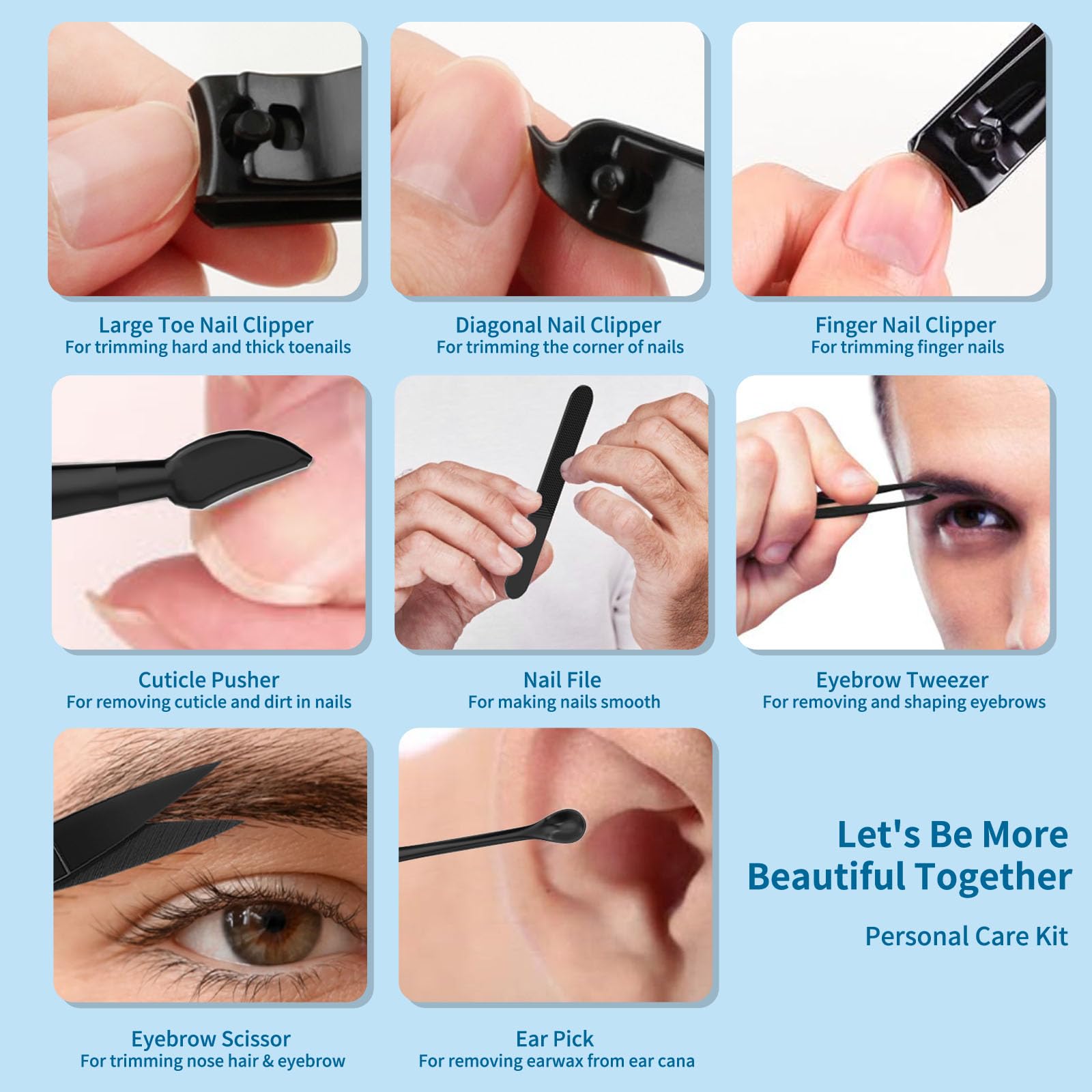 OFIDUS slant-tip tweezers offer precise plucking.
