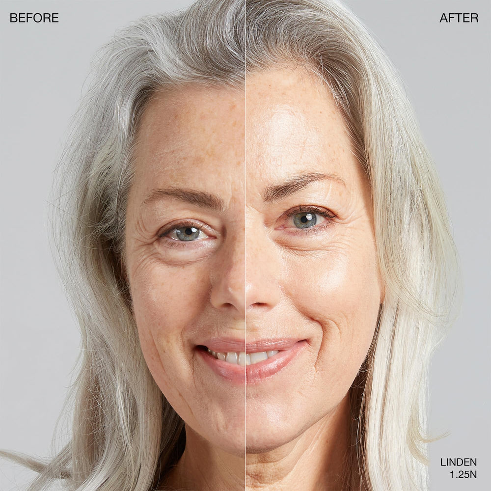 Applying Ogee Foundation Stick on cheek for natural, even finish