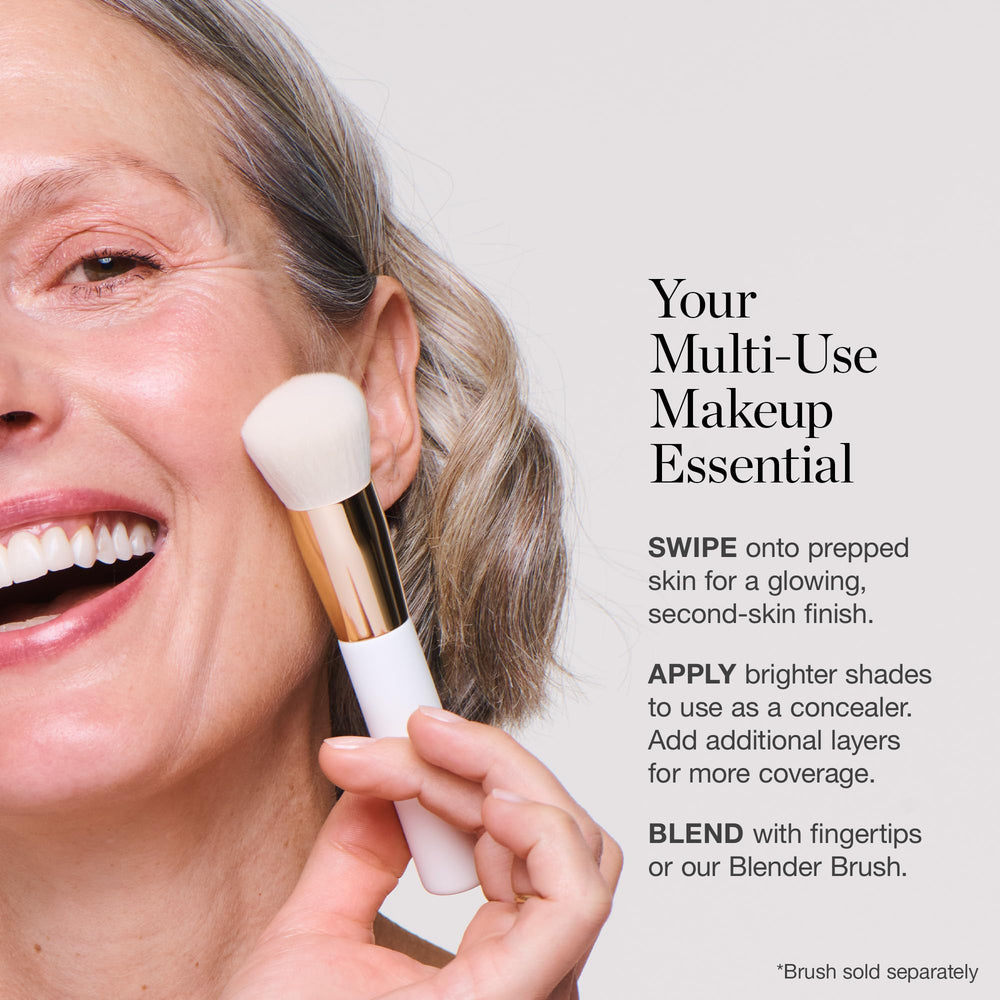 Hyaluronic Acid, collagen, elastin ingredients in Ogee foundation for hydration