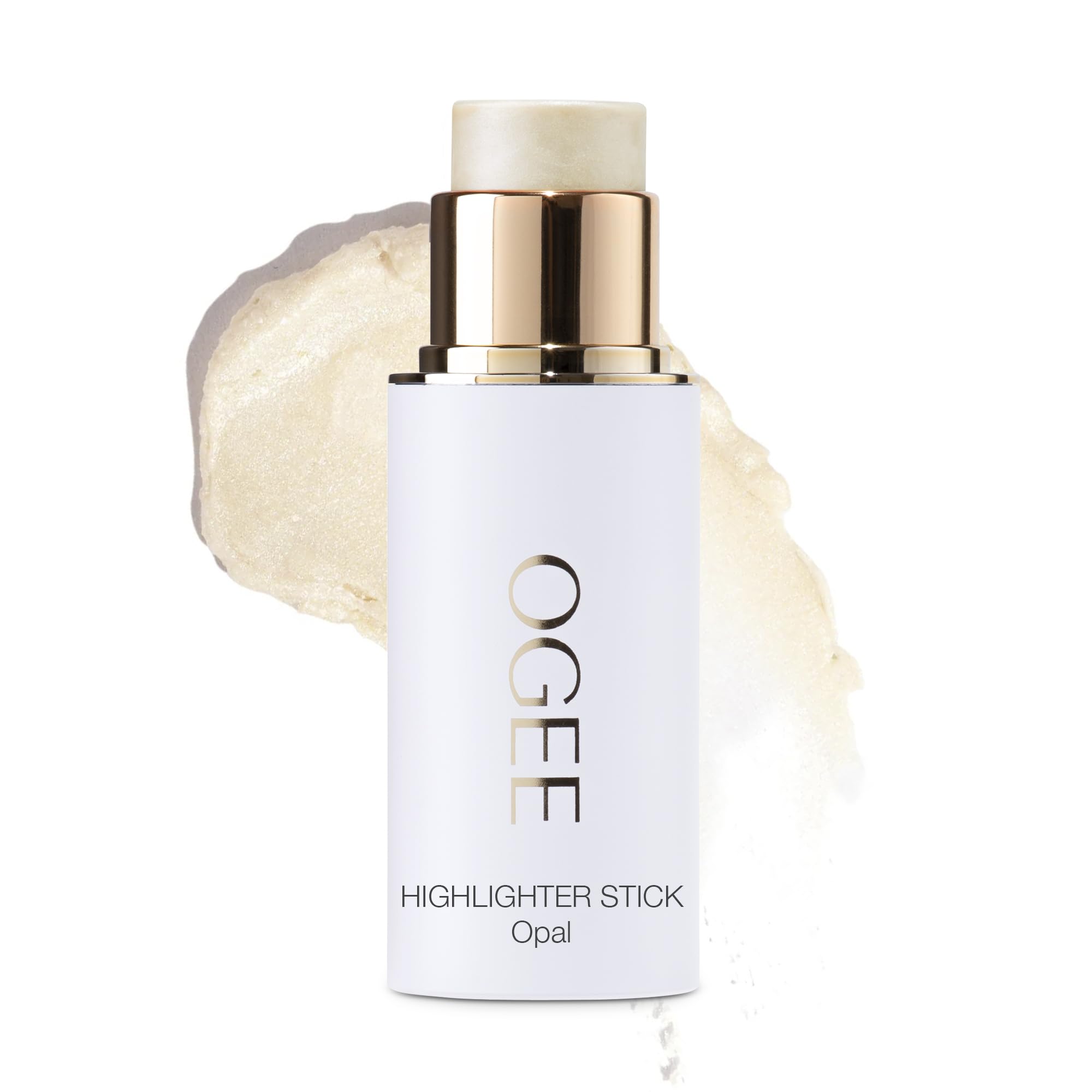 Ogee Sculpted Face Stick Opal Star Light close-up shows creamy texture for radiant glow