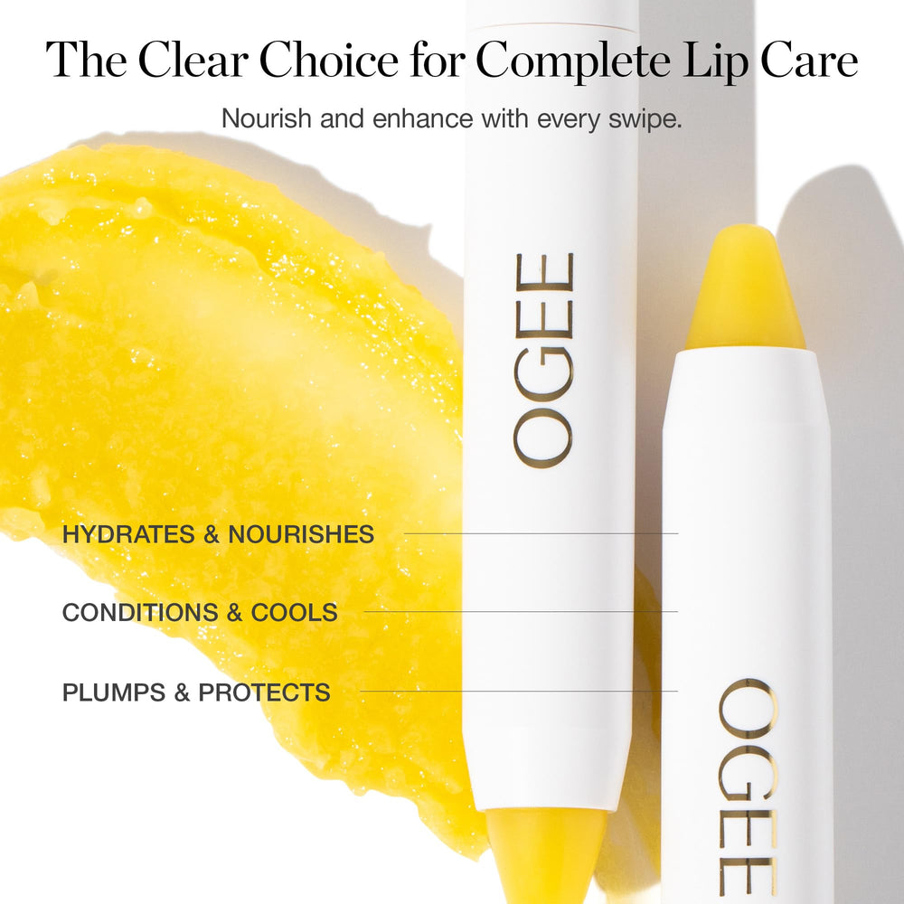 Ogee Sculpted Lip Oil applying on lips offers soft, silky finish.