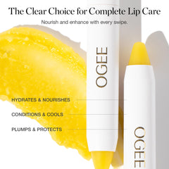 Ogee Sculpted Lip Oil applying on lips offers soft, silky finish.