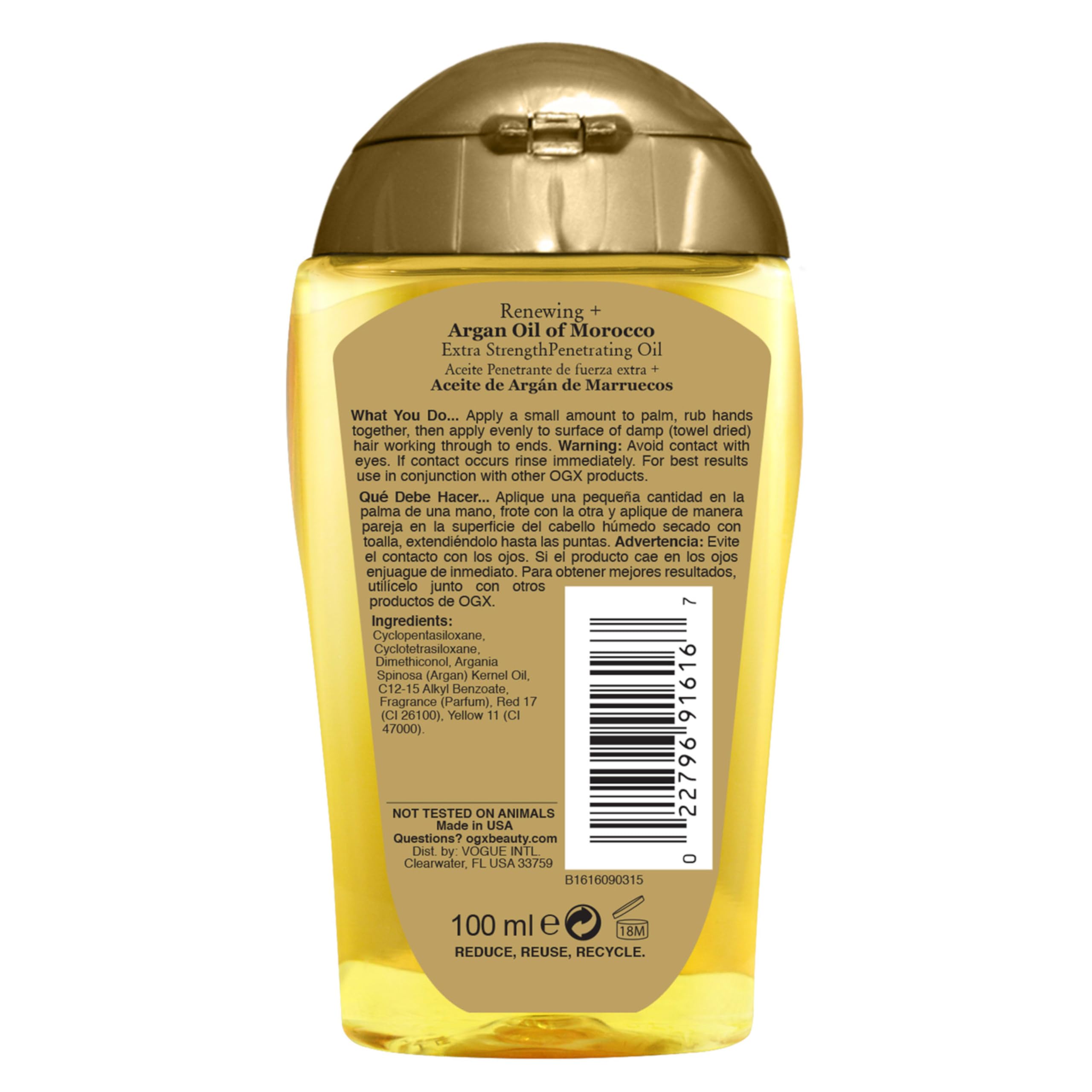 OGX rutina diaria para cabello nutrido y con brillo