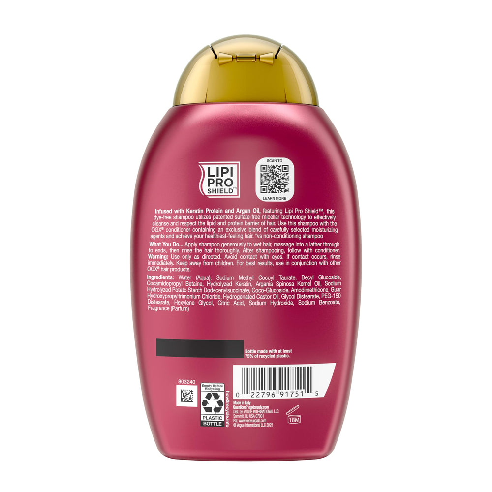 OGX Aceite de Argán ofrece suavidad y nutrición para mechones sedosos.