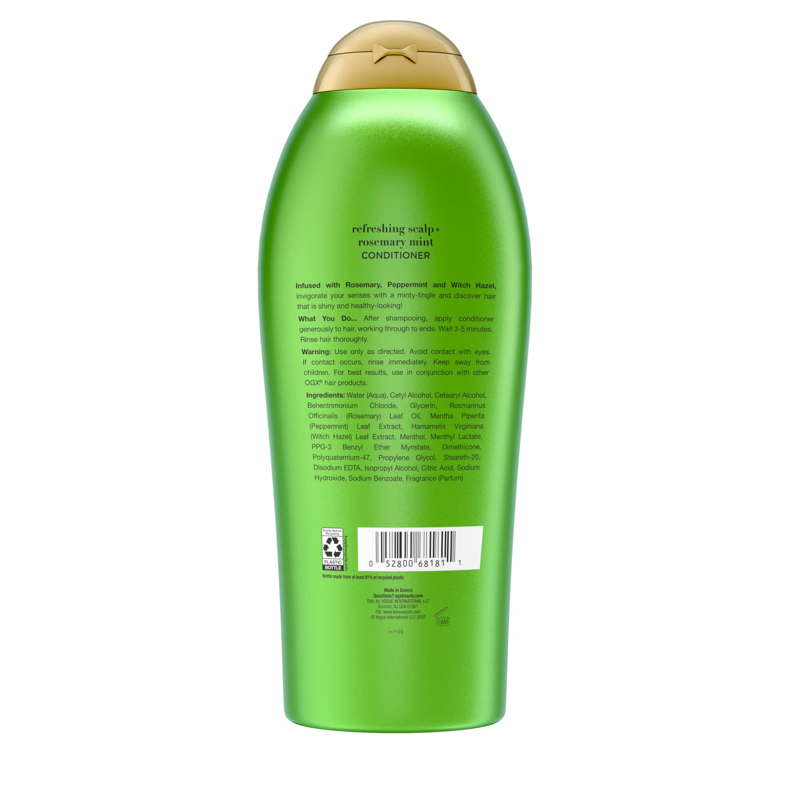 OGX Acondicionador Brillo Suave, visual de mechones brillantes y suaves.