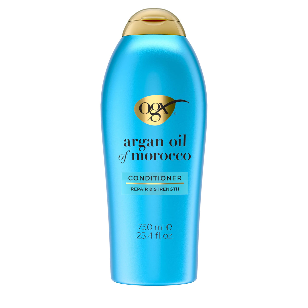 OGX Acondicionador Renovador con Argán: botella visible para reparación suave del cabello