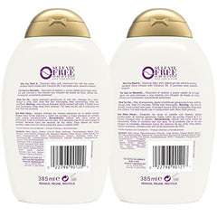 OGX acondicionador reparacion dano con aceite de coco, tubo visible, suave y reparador.