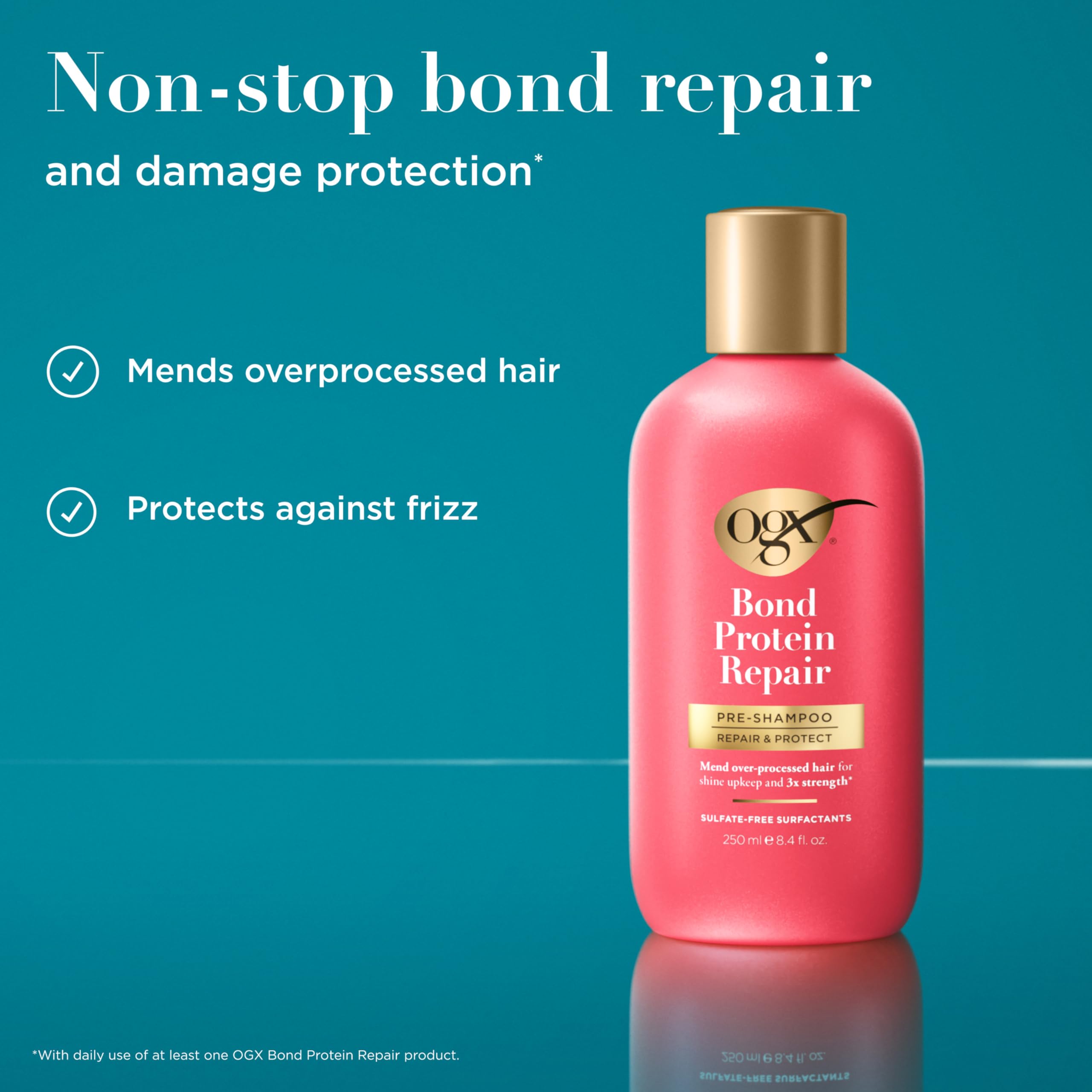 OGX: aplicación en la mano para tratamiento prechampú suave.