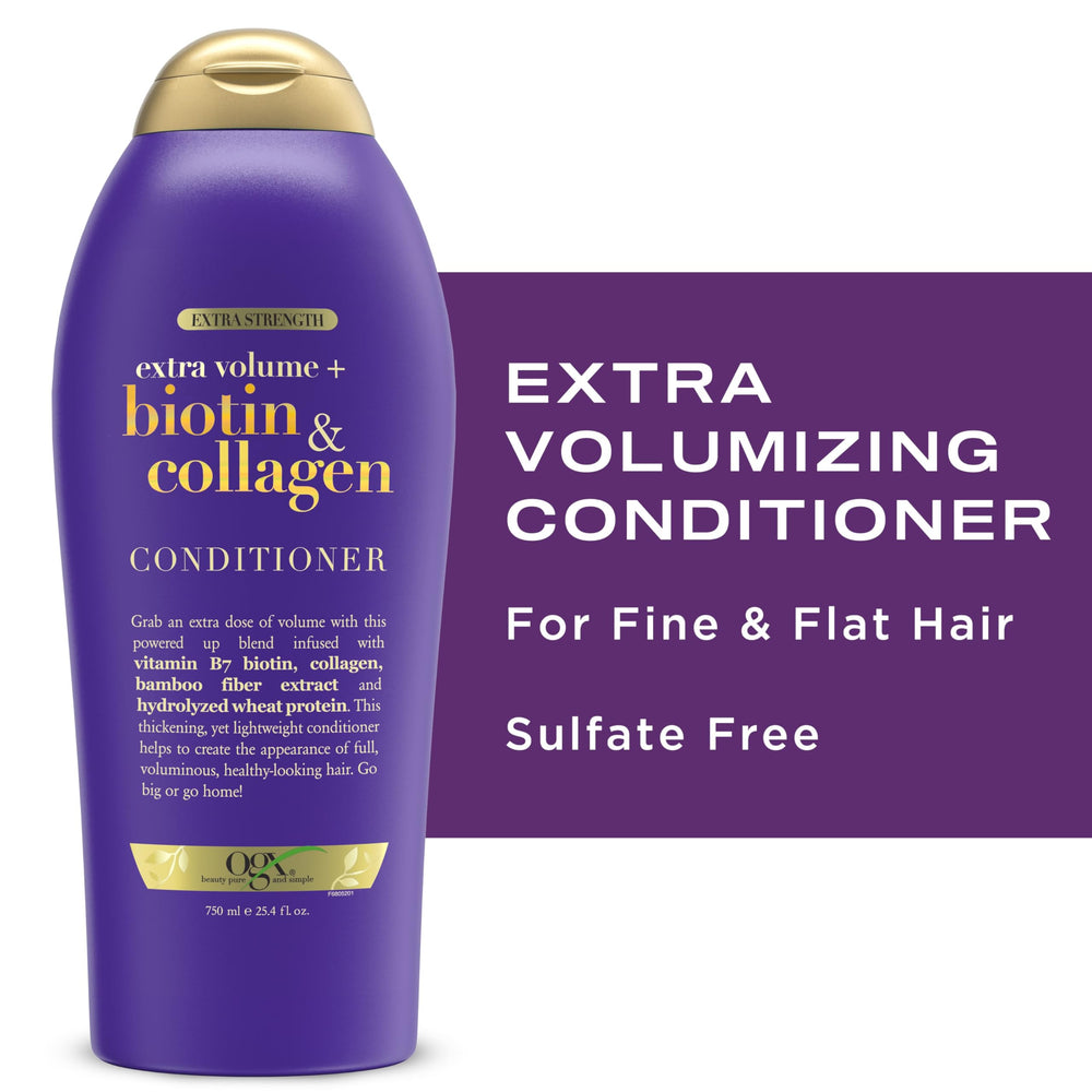 OGX Biotina y Colágeno, fórmula libre de parabenos para cabello tratado químicamente