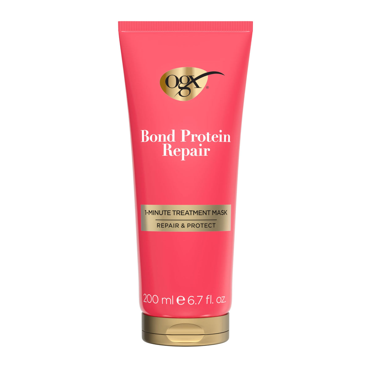 OGX Bond Protein Repair: botella de mascarilla para reparación rápida del cabello