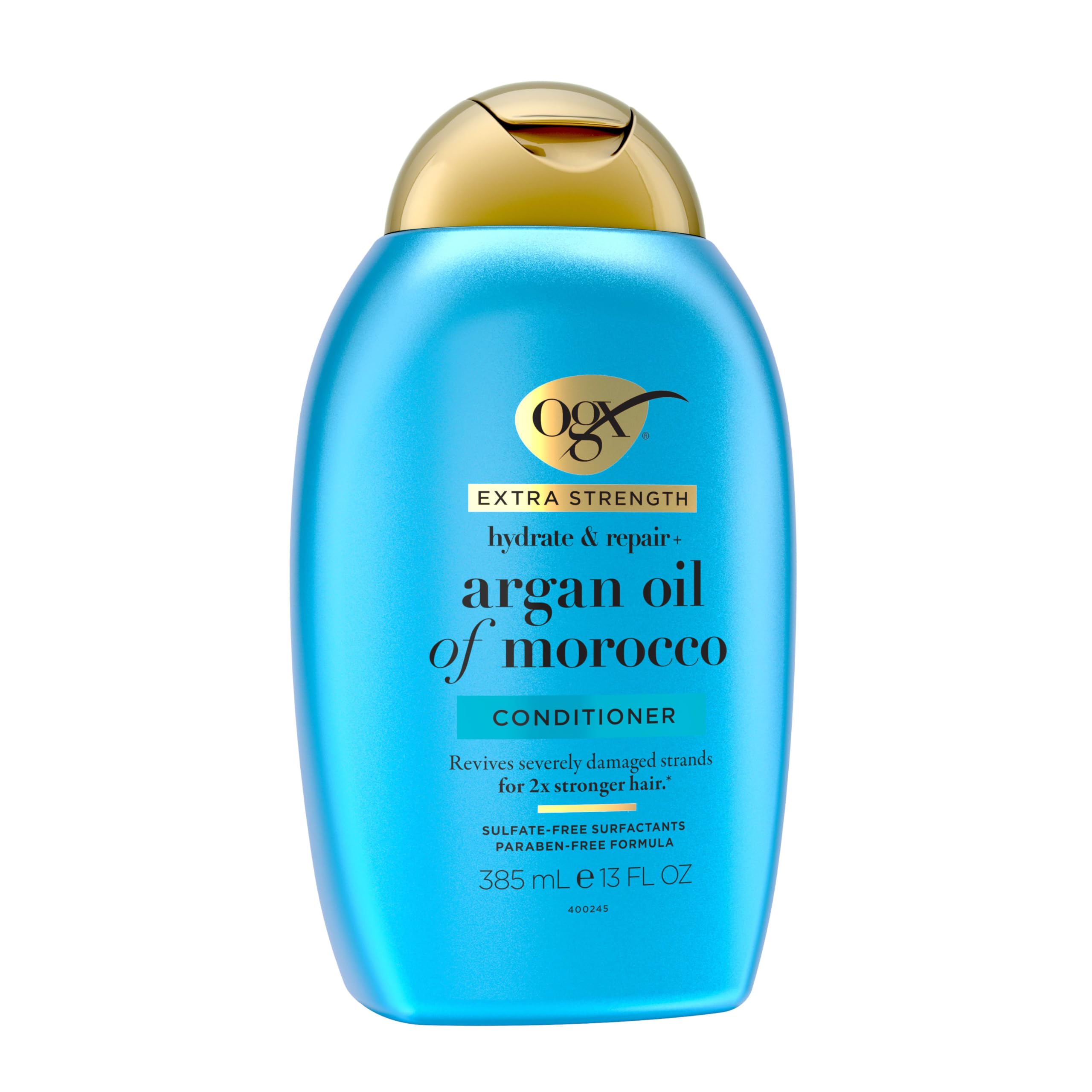 OGX Condicionador Argan Morocco, sin-sulfatos: cuidado suave para cabello medio a grueso.