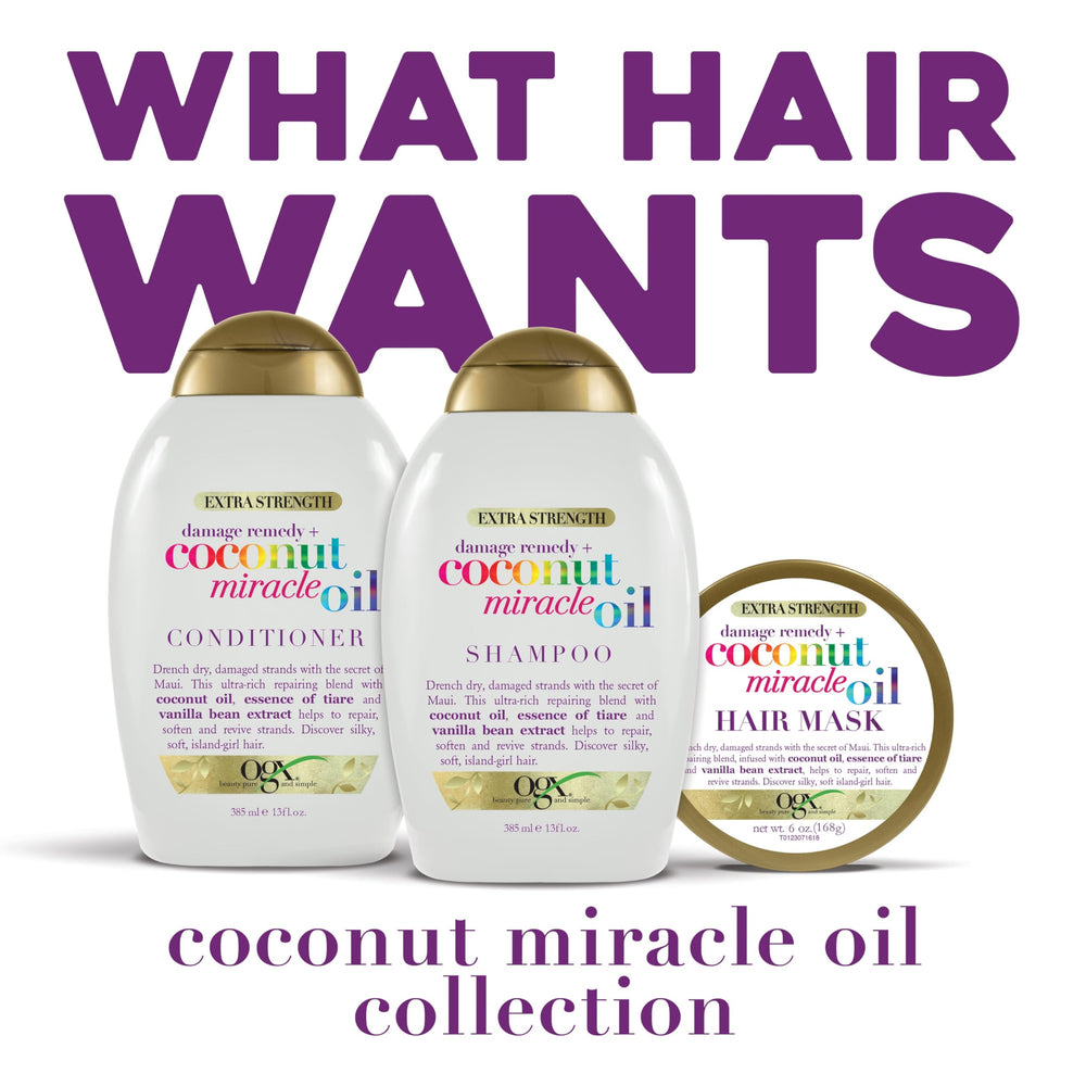 OGX Cuidado diario para cabello seco, champú apto para uso diario.