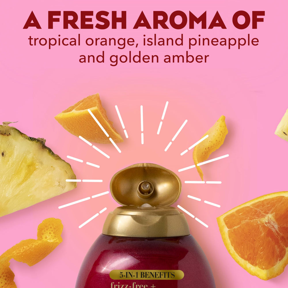 Aceite de argán visible en la fórmula de OGX