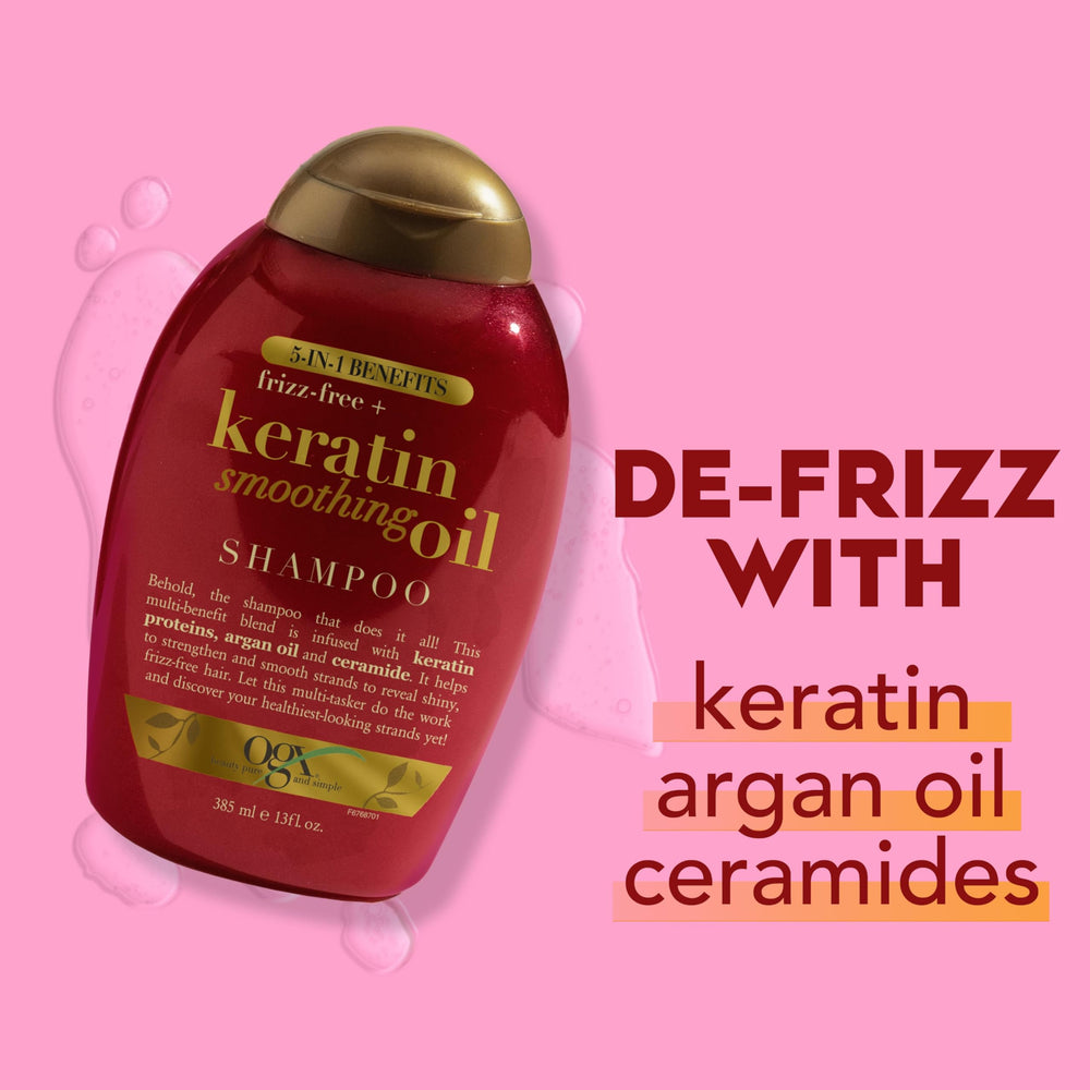 Cabello húmedo con brillo natural tras OGX