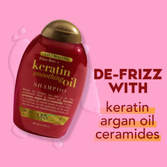 Cabello húmedo con brillo natural tras OGX