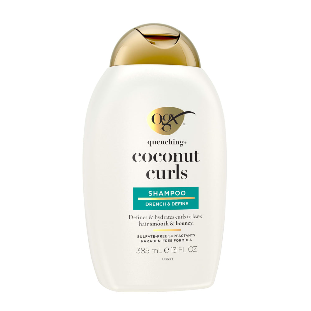 OGX Shampoo lathered into a rich foamy texture.