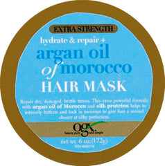 OGX Mascarilla Argan Marruecos, envase visible, tratamiento intensivo de hidratación.
