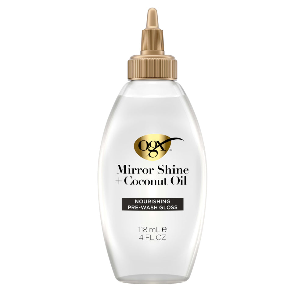 OGX Mirror Shine con Aceite de Coco, brillo duradero para cabello seco