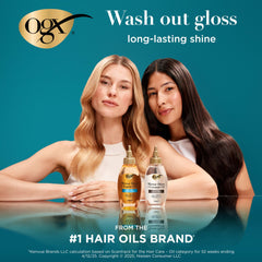 Puntas abiertas reducidas cuando se usa con champú y acondicionador OGX