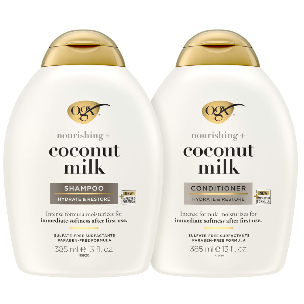 OGX acondicionador leche de coco: envase visible, cabello suave