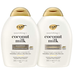 OGX acondicionador leche de coco: envase visible, cabello suave