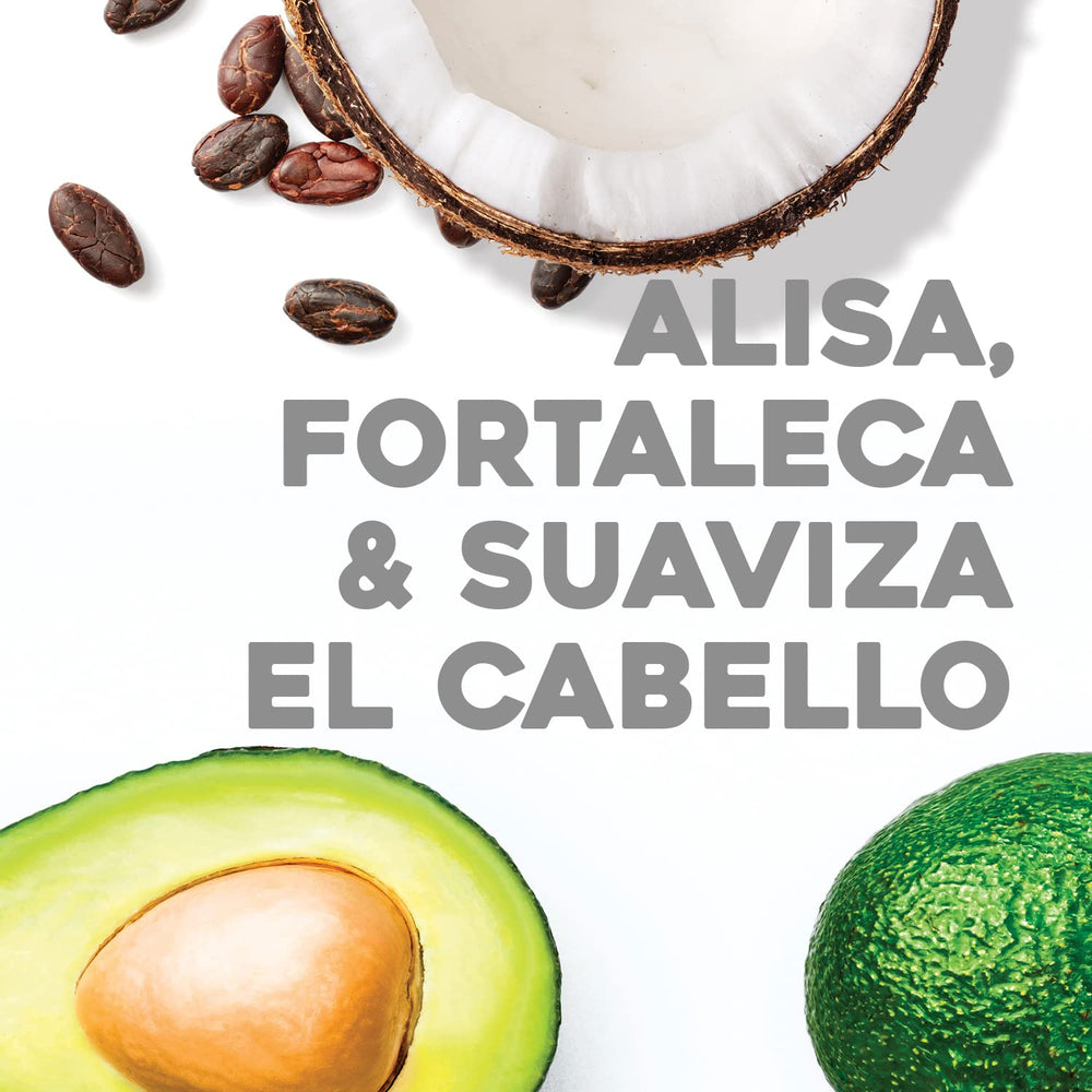 OGX Organix keratina brasileña: imagen de coco, aroma y cuidado capilar.