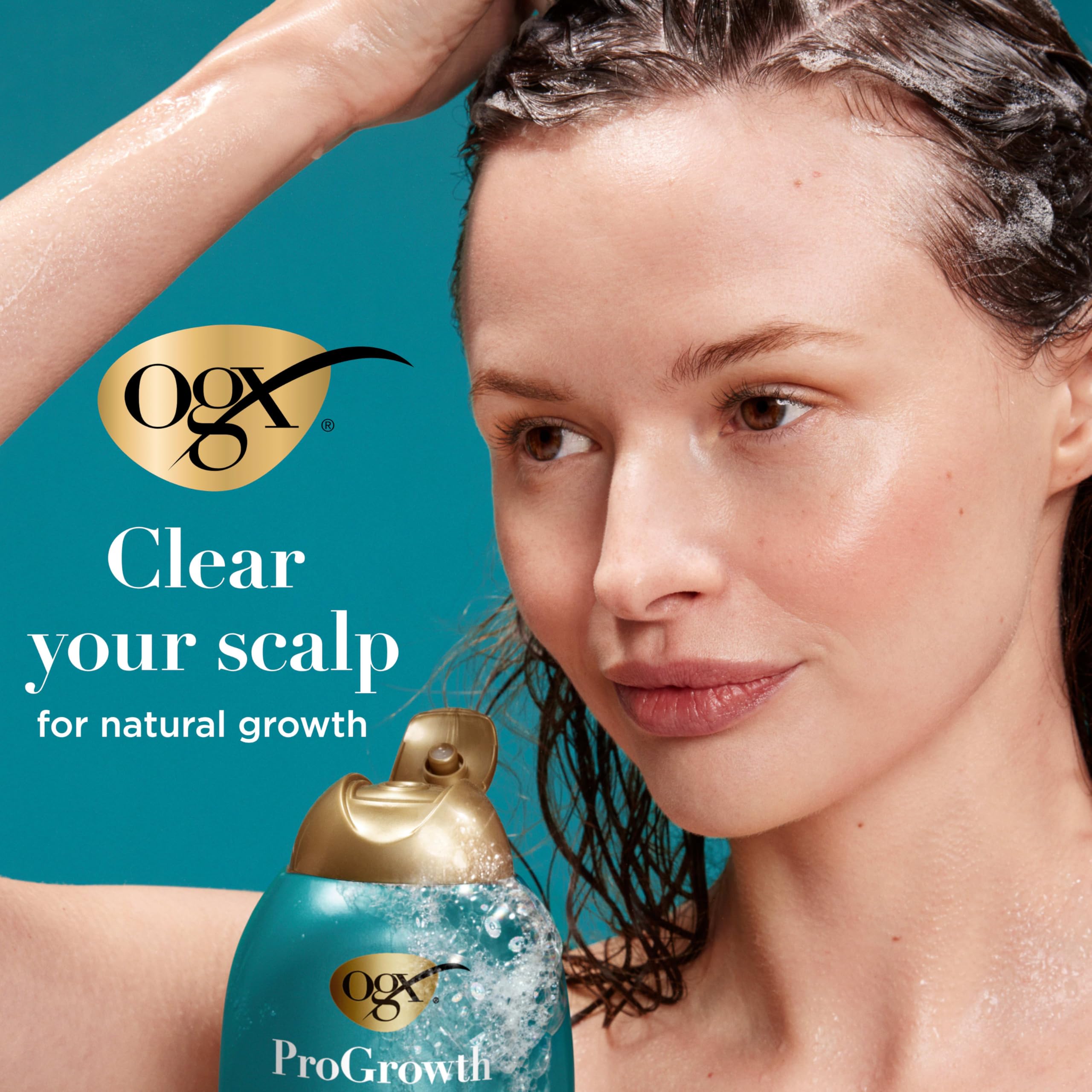 OGX ProGrowth + Peptide Shampoo has sulfate-free cleansing that preserves moisture