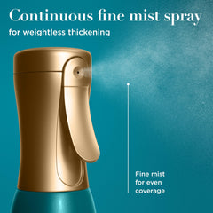 OGX ProGrowth + Peptide Serum Mist, cabello fino con cuerpo sin peso.