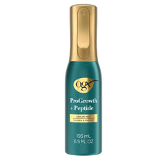 OGX ProGrowth + Peptide Serum Mist en frasco, ideal para cabello fino que necesita cuerpo.