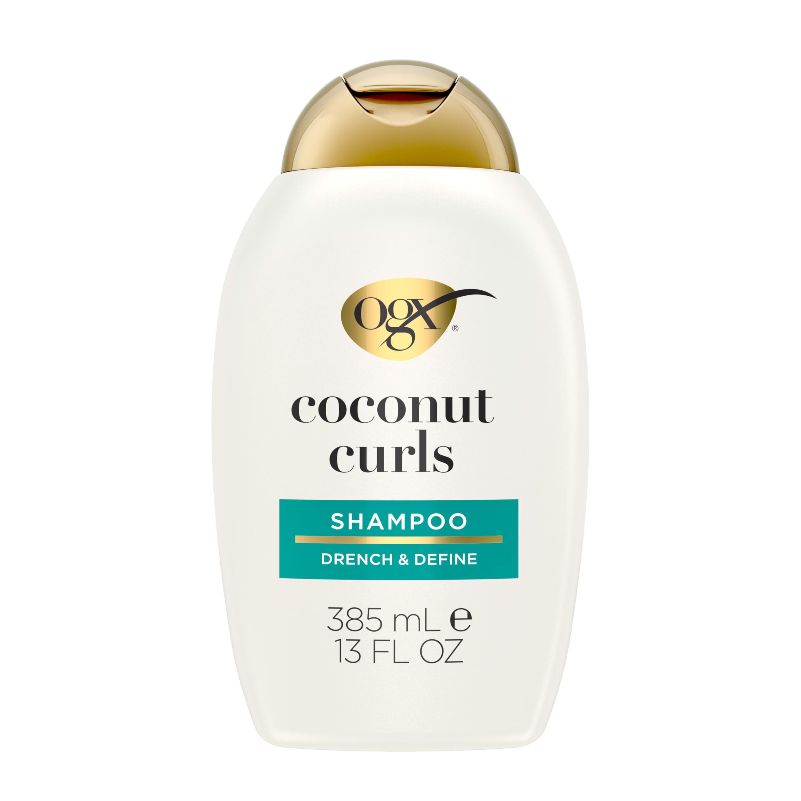 OGX Quenching Coconut Curls bottle highlights hydrating curl definition.