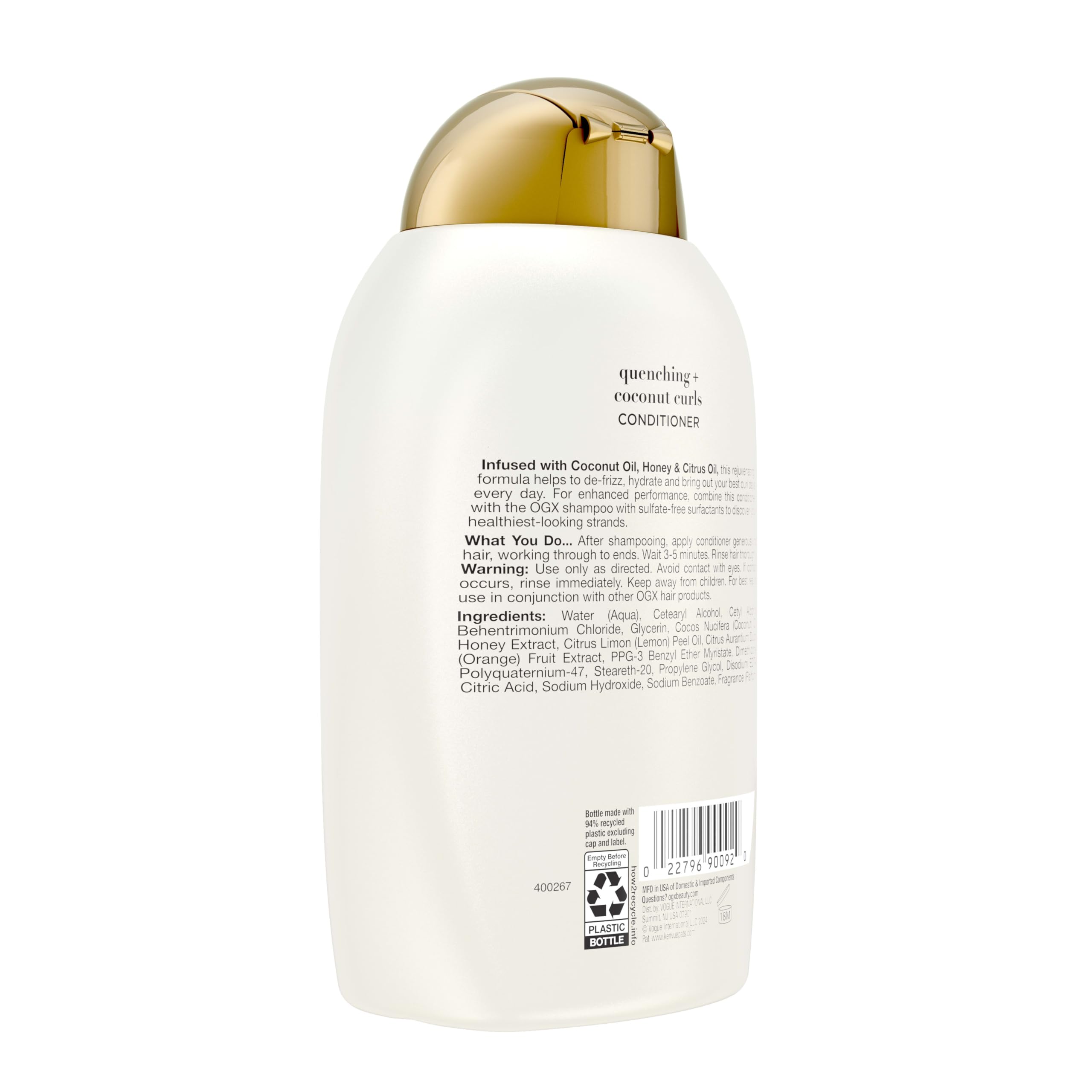 OGX Coconut Curls conditioner defines curls with added bounce.